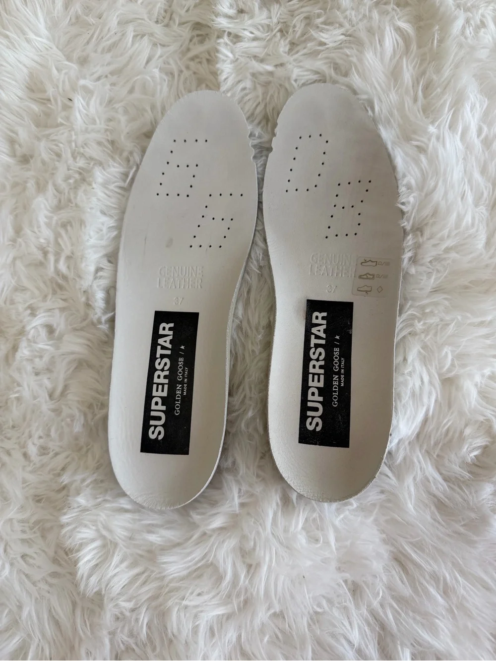 Golden Goose Deluxe Brand Super-Star GGDB Blue Glitter Star Size 37 US 7